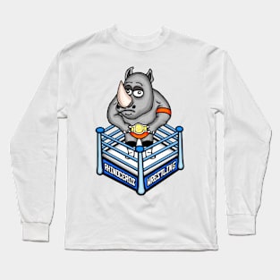 RHINOCEROS WRESTLER Long Sleeve T-Shirt